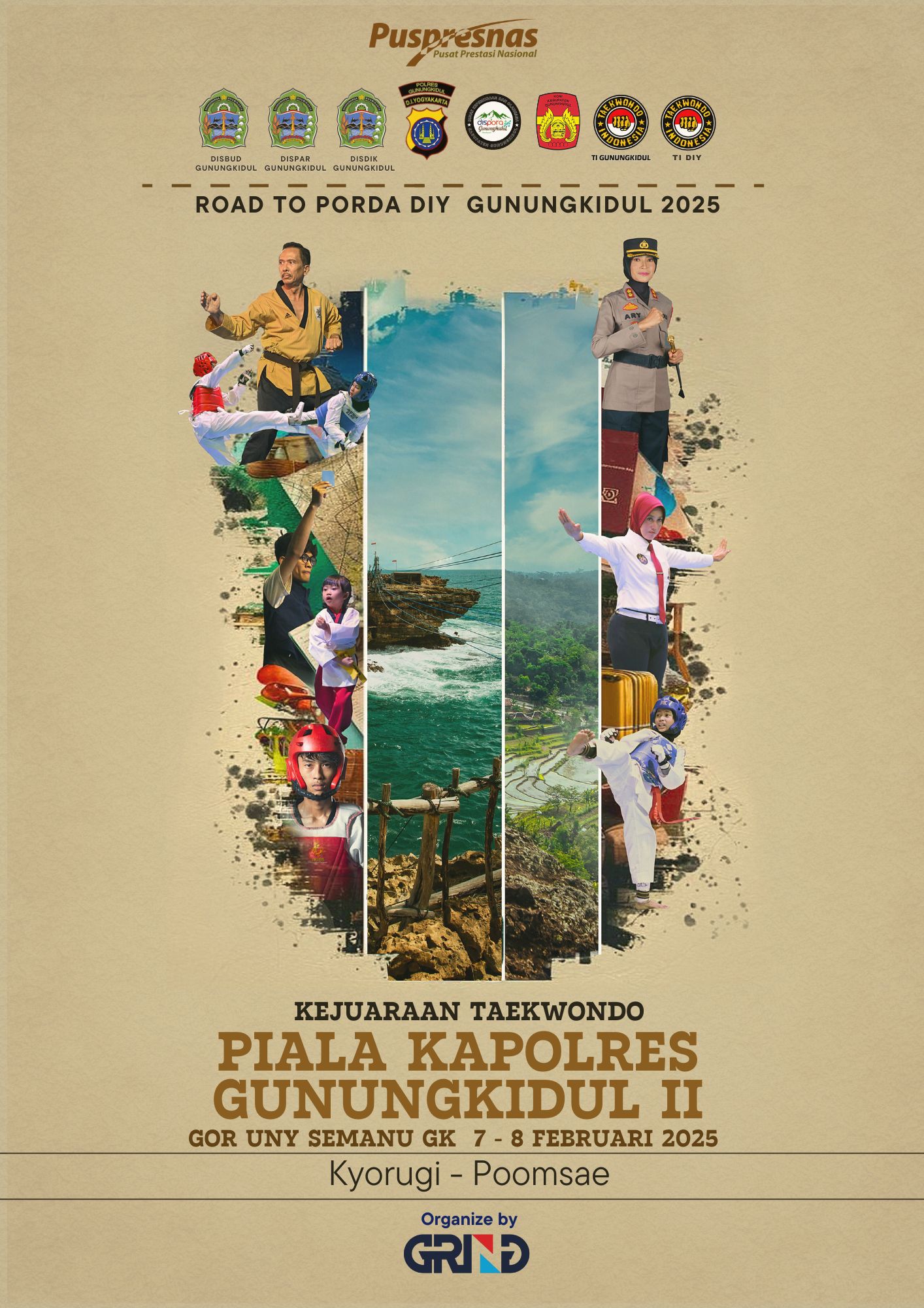 KAPOLRES GUNUNG KIDUL TAEKWONDO CHAMPIONSHIP II TH.2025 Pengkab TI GK - GRIND